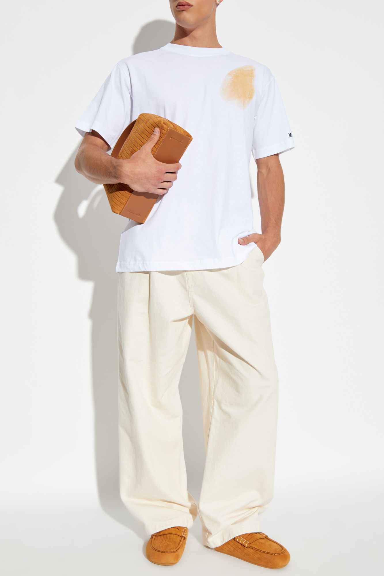 White T-shirt with print Moschino - Vitkac Australia